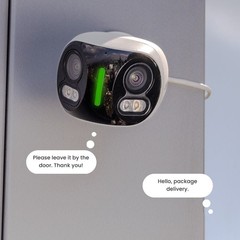 Lorex 4K 8MP IP Wired Dual Lens Outdoor Security Camera Smart Lighting (M. Ref)
