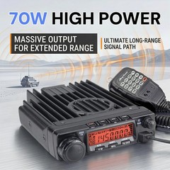 AnyTone AT-588Max 70W VHF Mobile 2 Meter Ham Radio, Air Band RX