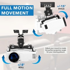 Mount-It! Wall or Ceiling Projector Mount with Universal LCD/DLP Mounting for…