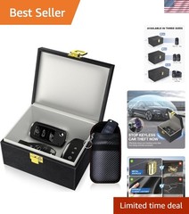 Small Versatile Faraday Box with Carbon Fiber Pouch – Blocks Keyless Signals