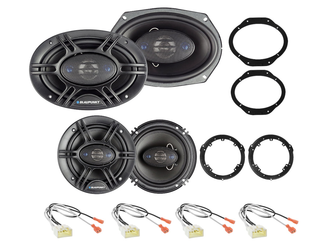 Blaupunkt Front & Rear Car Door Speaker replacement for 2015-2023 Ford F-150