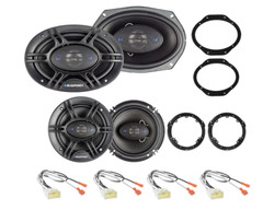 Blaupunkt Front & Rear Car Door Speaker replacement for 2015-2023 Ford F-150