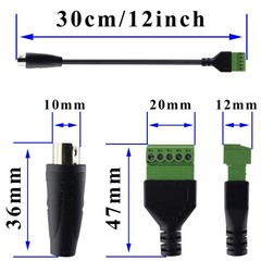 zdyCGTime 8pin Mini DIN Screw Terminal Adapter DIY Mini DIN SVideo 8pin Male …