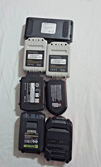 Battery Lot of 7 Open Box 20v 15v 3.5Ah 1.3Ah Rechargeable Lithium Cordless Pack