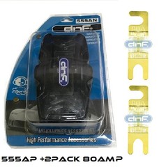 DNF 1 IN 4G 2 OUT 8G ANL MINI FUSE HOLDER + ANM 80 AMP FUSES – SHIPS FREE TODAY!