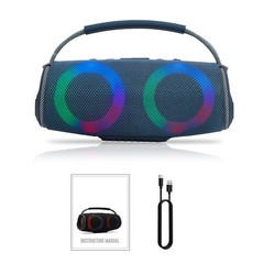 Rechargeable Portable Bluetooth Wireless HIFI Speaker AUX/USB/TF Card Super Bass