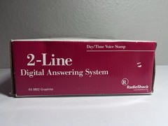 Radio Shack 2-Line Digital Answering Machine 43-3802 Graphite