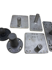 RAM Mounts BB-1, MI-1, RMR-D-201 Marine Aluminum Base Mixed (LOT OF 6) 🔥