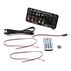 1 Set Multi-function Audio Amplifier Board Bluetooth 5.0 FM radio/Treble/Bass
