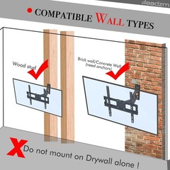 32-65 Inch Full Motion TV Wall Mount Bracket Tilt 32 36 42 46 50 55 65″ LED LCD