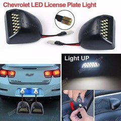 2x Bright White LED Tag License Plate Light Rear For 99-13 Chevy Silverado 1500