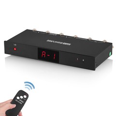 Compact 2 Zone Amplifier/Speaker Selector Stereo Audio Switcher Box with Remote