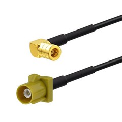Eightwood Satellite Radio Antenna Adapter Cable 6 inches Fakra 6-inch, Yellow