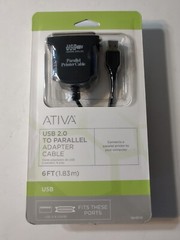 Ativa 6FT USB 2.0 To Parallel Adapter Printer Cable, 6′ 828-565 – NEW in box