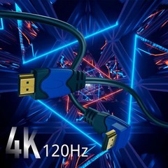 HDMI Cable Right Angle 270 Degree (6FT) Support 18GBPs 4K 60Hz HDR 2K 1080p 3D
