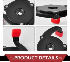 Oil Filter Wrench, 3/8″ Drive 3 Jaw Wrench, Universal Oil Filter Removal Tool (B