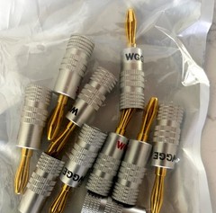 Banana Plugs/Dual-Screw Audio Jack Connectors – 6 Pairs/12 pcs