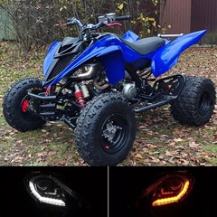 DOT LED Headlights DRL Turn Signal for Yamaha Raptor 250 350 700 YFZ450 450R