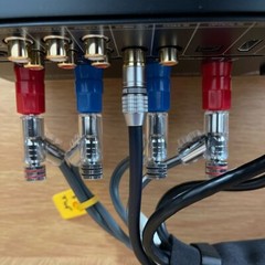 4pcs Rhodium Plated LOCK SPEAKER CABLE BANANA PLUG CONNECTOR jack