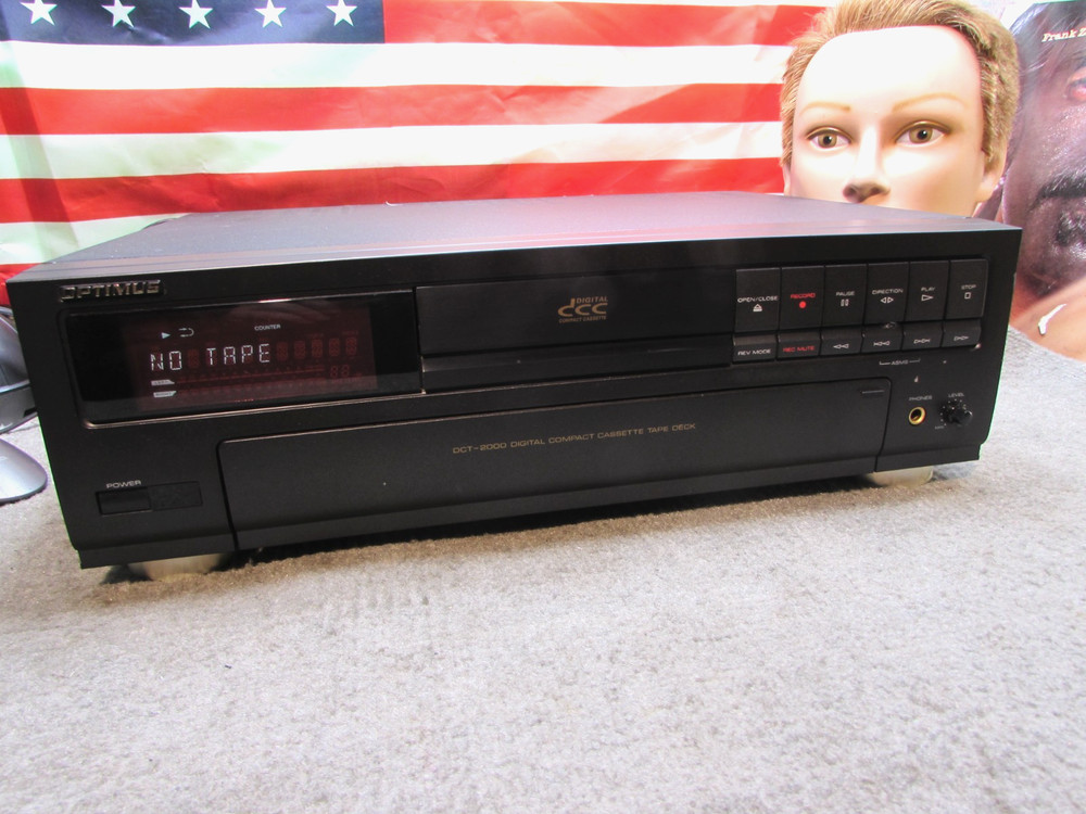 ESTATE* VINTAGE OPTIMUS DCT-2000 DIGITAL COMPACT CASSETTE TAPE DECK ~READ