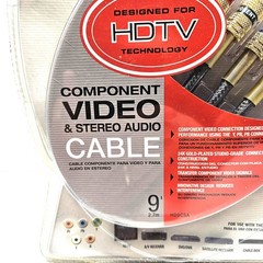 RCA High Performance 24K Gold Plated Component Video & Stereo Audio Cable- NEW