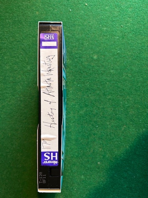 VHS Blank Tape 2 Hours Pro Wrestling History of Atlanta Wrestling Special