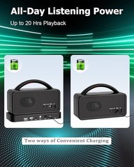 Wireless TV Speaker, Portable TV Audio Amplifier with Voice Clarifying Mode, …