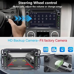 Car Radio Stereo DVD CD Carplay Navi For GMC Sierra Yukon Acadia 2007-2013