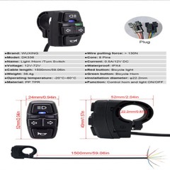 36V/48V 1500W Motors KT-35A Sinewave Controller Front Tail Light LCD Display Set