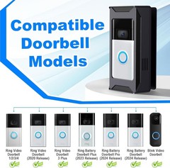 Anti-Theft Video Doorbell Mount Compatible with Ring/Blink Wireless Camera Do…