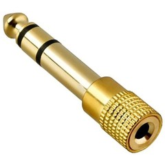 6.35mm 1/4″ Male to 3.5mm 1/8″ Female TRS Stereo Audio Headphone Adapter