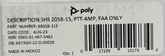 LOT OF 10 POLY SHS 2058-15 69008-315 ELECTRICAL HEADSET CONTROLLERS