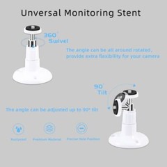 2pcs Universal Wall Mount Bracket for Security Camera with 1/4″ Screw Connector