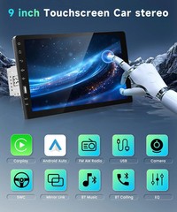 Radio Estereo De Pantalla Para Coche Carro GPS WiFi Tactil Single Din Bluetooth