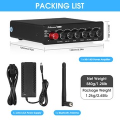 Mini 2.1 Channel Digital Amplifier Subwoofer Amp Bluetooth Home Speaker Receiver