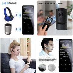 Support 128GB Bluetooth MP4/MP3 Lossless Music Player FM Radio Recorder Sport US