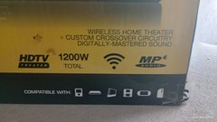Orumrohn R201 Wireless Soundbar 1200W w/ Subwoofer, Remote, FM Radio, Black