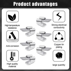 25 Pcs Double Piggyback Spade Connectors, Electrical Double Male Female Adapter,