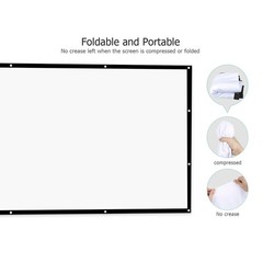 VANKYO 100” Foldable Projector Screen 16:9 HD Outdoor Home Theater 3D Movie