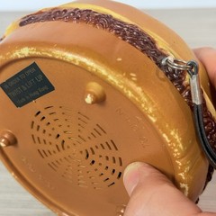 1970s Vintage Cheeseburger Novelty AM Transistor Radio 9V Incl. Hong Kong Works!