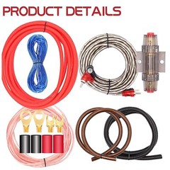 4 Gauge Car Audio Cable Kit Amplifier Install Amp RCA Subwoofer Sub Wiring 2300W