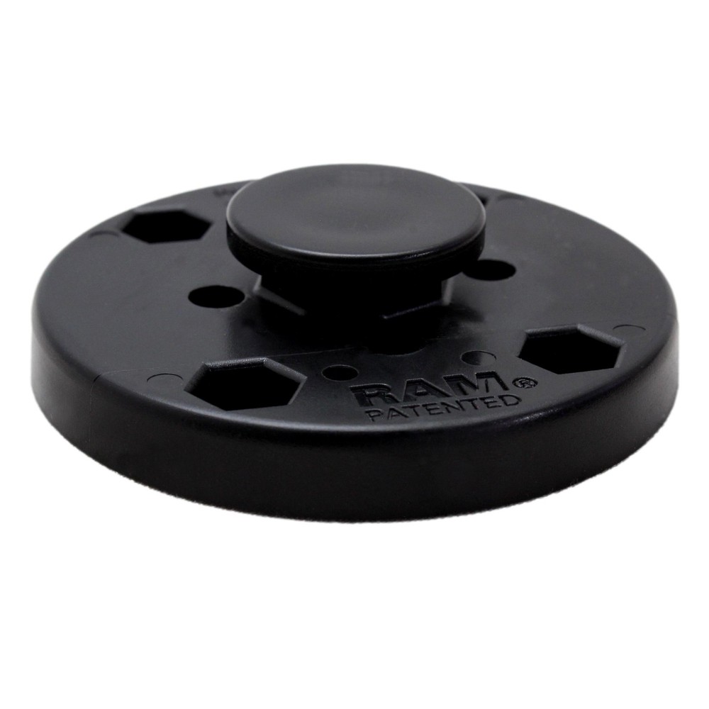 RAM� Composite Mount 2.5″ Pre-Drilled AMPS Round Plate Octagon Button RAP-293U