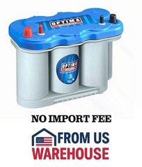 OPTIMA BlueTop D27M Dual Purpose Marine Battery Group 27 AGM 12V 800 CCA Deep Cy