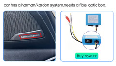 Fiber Optic Box for HIZPO Mercedes Benz Stereo with Car harman kardon,bose.
