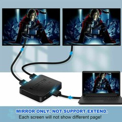 HDMI Splitter 1 in 2 out 4K, HDMI Splitter 1 To 2 Amplifier For Full HD 1080P 3D