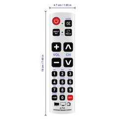 Universal Big Button Remote Control A-TV2 URC-1234ALB for Almost All Brand TVs