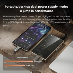 FiiO M21 Android 13 Portable Music Player w/Snapdragon 680, DSD (Black)