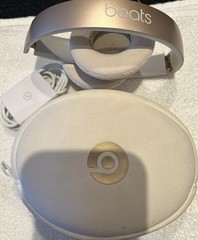 Beats by Dr. Dre Solo3 On-Ear Foldable Gold/White 3.5mm w/ Case & Cable