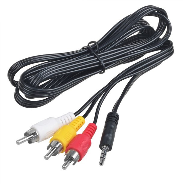 3RCA Male to 3.5mm Male Cable 3ft Adapter Audio Video Cord AV DV AUX Converter