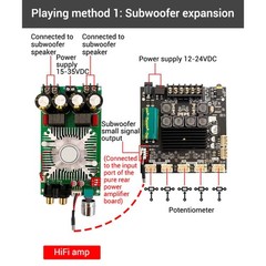 1Pc 4~8Ω Power Amplifier Board Module 2.1 Channel 50W*2+100W Bluetooth aa
